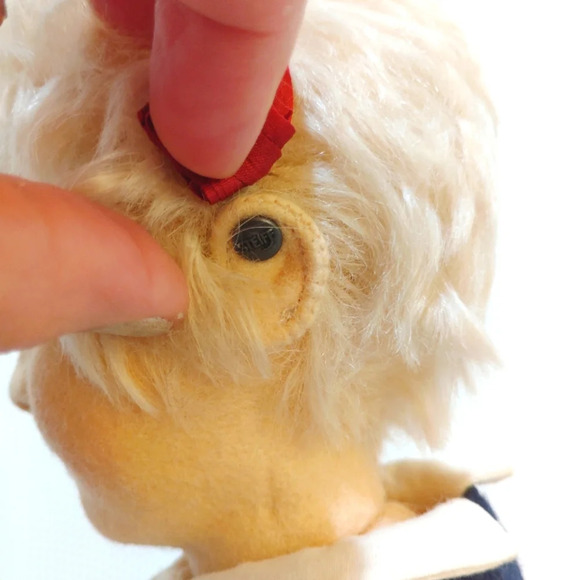 Vintage Steiff Kinder Sophie Doll R. John Wright Vermont Felt 17" 203/500 Rare - Picture 8 of 15